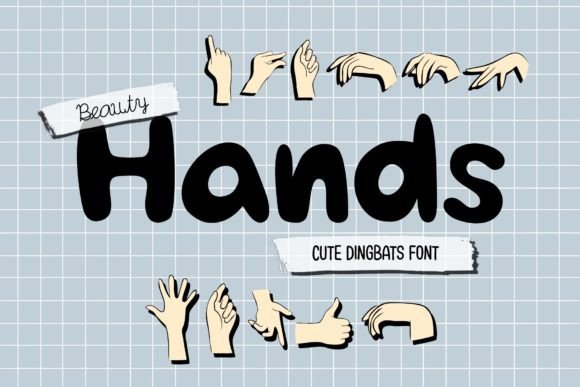 Beauty Hands Font for Editorial Design