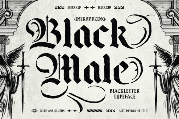 Black Male Typeface for Bold Web Design