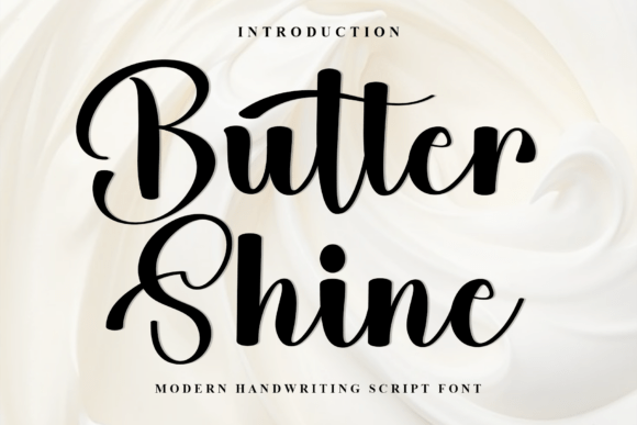 Butter Shine: A Festive Script Font for Editorial Design