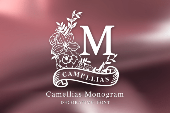 Camellias Monogram Typeface for Digital Design