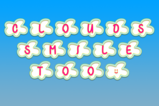 Clouds Smile Too: A Playful Typeface for Editorial Design