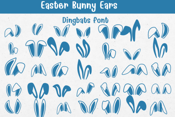 Easter Bunny Ears Font for Branding