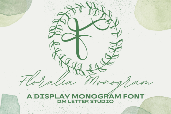 Floralia Monogram Font for Elegant Crafts