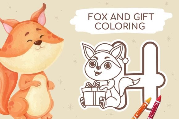 Fox and Gift Coloring: The Fun Decorative Font for Marketers