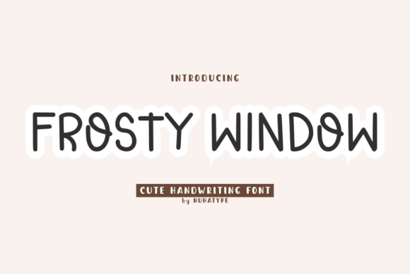 Frosty Window Font for Handmade Branding