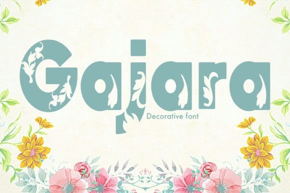 Gajara: A Bold Decorative Font for Makers