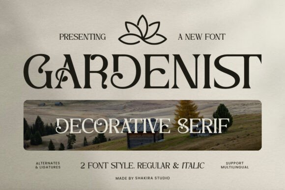 Gardenist Typeface for Elegant Branding