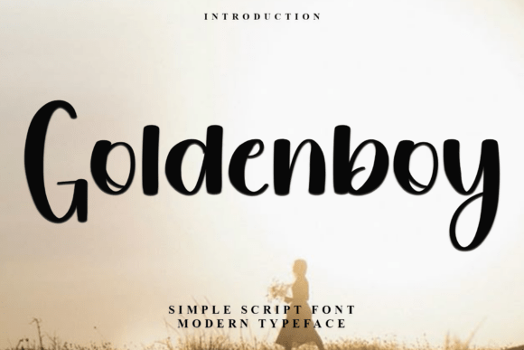 Goldenboy Typeface for Festive Editorial Design