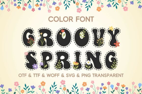 Groovy Spring: The 70s Color Font for Bold Branding
