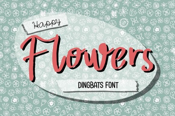 Happy Flowers Font for Playful Brand Identity