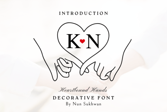 Heartbound Hands: The Ultimate Decorative Font for Designers