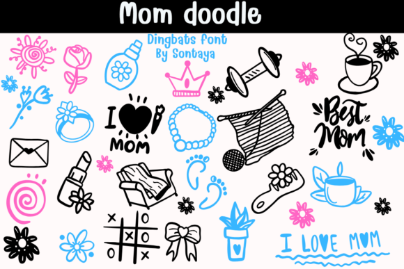 Mom Doodle: The Playful Typeface for Bold Campaigns