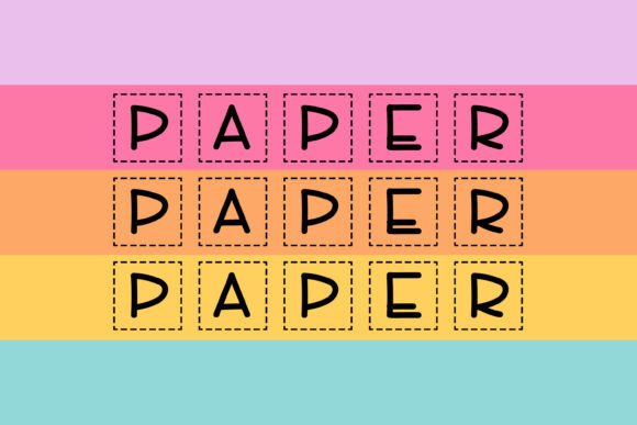 Papersnip Stacked: The Ultimate Crafty Font for Makers