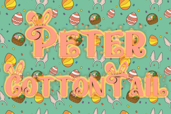 Peter Cottontail Font for Easter Branding