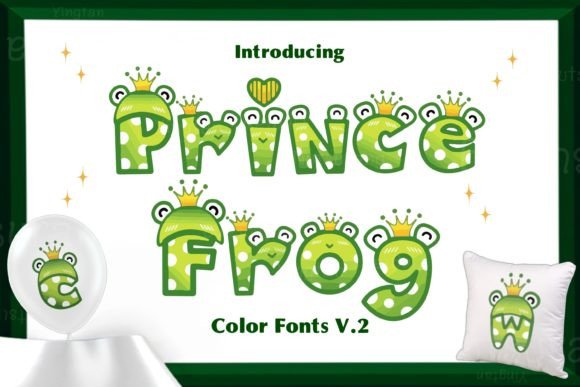 Prince Frog Typeface for Playful Craft Designs