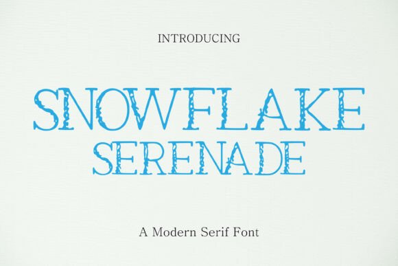 Snowflake Serenade Font for Elegant Business Branding
