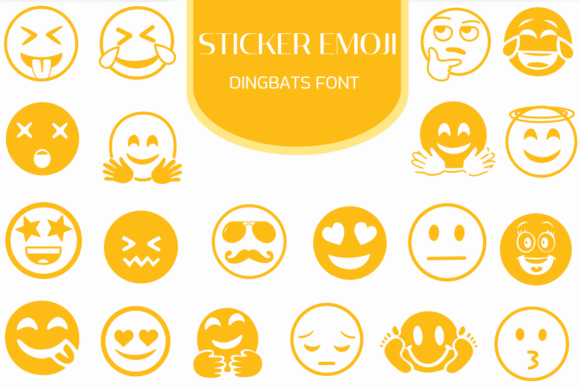 Sticker Emoji Font for Modern Branding