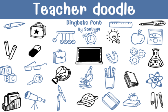 Teacher Doodle Font Review for Makers