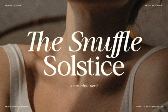 The Snuffle Solstice: A Retro Serif Font for Crafters