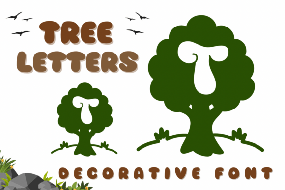 Tree Letters Font for Clear Campaign Design