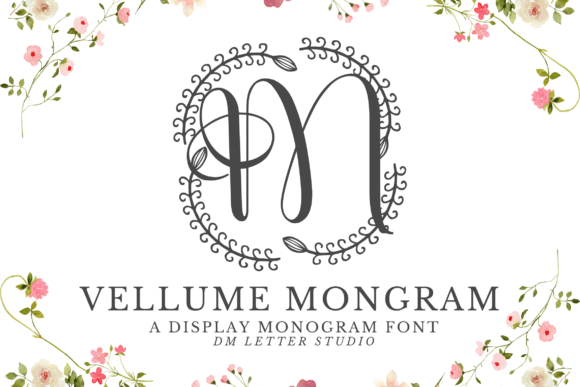 Vellume Monogram Typeface for Elegant Campaigns