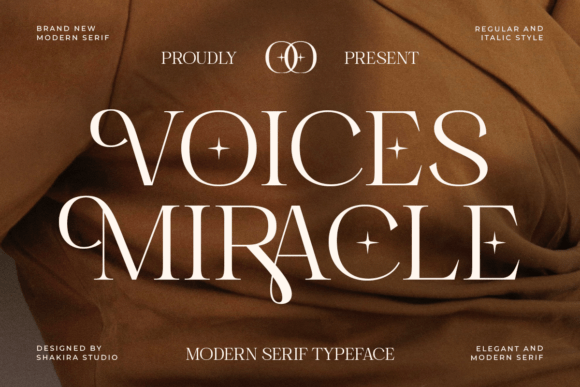 Voices Miracle: A Modern Serif for Elegant Branding