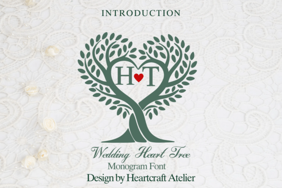 Wedding Heart Tree Typeface for Branding