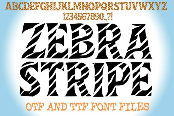 Zebra Stripe Font for Bold Digital Campaigns